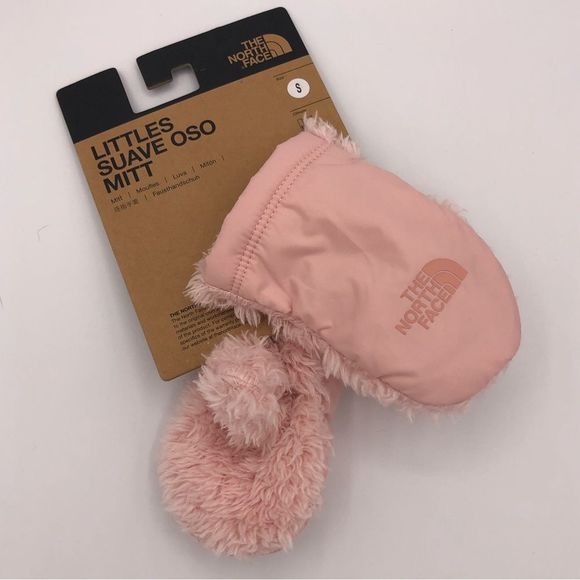 The North Face Littles Osilito Mitten in Peach Pink size Small NWT - Picture 2 of 8
